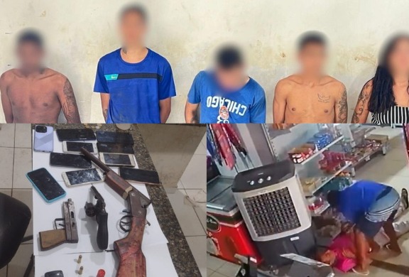 Polícia prende quadrilha suspeita de arrastão em mercearia na cidade de Timon