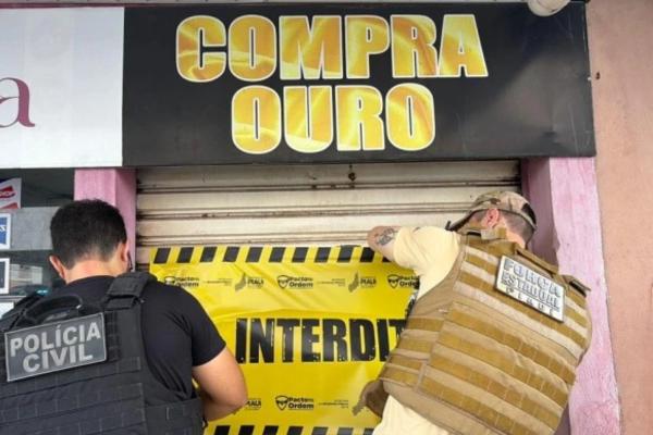 Loja suspeita de ouro roubado é interditada novamente no Centro de Teresina