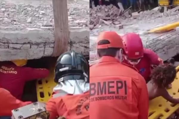 Mãe grávida e filhos morrem após ficarem presos em escombros em Barras