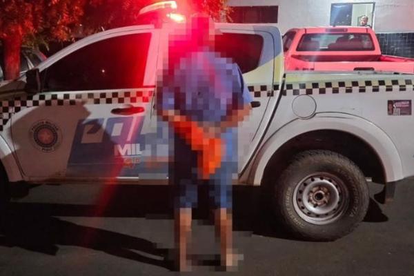 Idoso é preso após ameaçar e perseguir enteada em zona rural de Pio IX