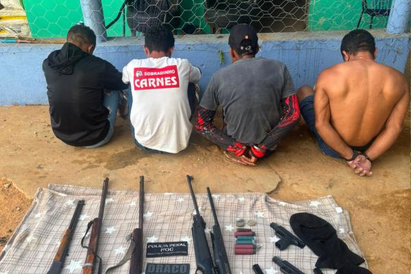 DRACO prende quatro suspeitos e apreende oito armas em Parnaguá